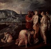Pietro, Nicolo di Die Rettung Moses aus dem Wasser France oil painting artist